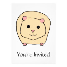 Guinea Pig Cartoon. Announcement