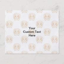 Guinea Pig on a pattern of paler Guinea Pigs. Flyer
