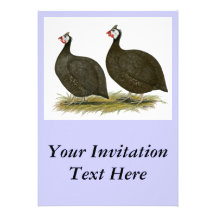 Guineas:  Chocolate Personalized Invitations