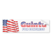 Guinta for Congress Patriotic American Flag Bumper Stickers