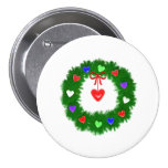 Guirlande de Noël des coeurs Badges