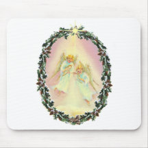 GUIRLANDE et ANGES par SHARON SHARPE Tapis De Souris