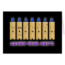 Guitar ABC's Card