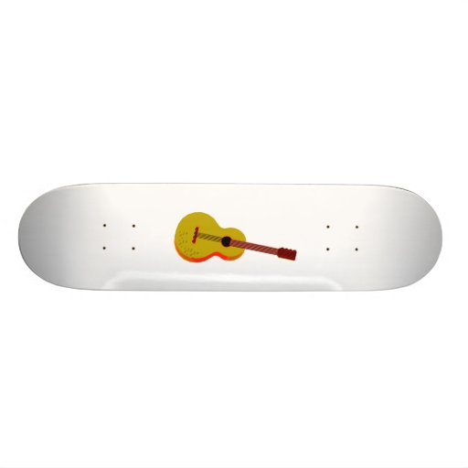 Guitar Abstract Plain Graphic Skate Board Decks