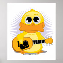 Guitar (Acoustic) Duck Poster