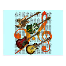 Guitar and Chord 07 はがき