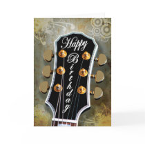Guitar Birthday Card