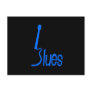 Guitar Blues Postcard