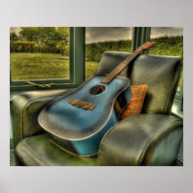 Guitar Blues Print