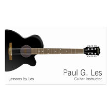Guitar Business Card Template