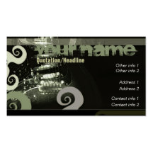 GUITAR "CamoGreens" Business card