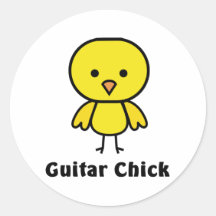 Guitar Chick Sticker