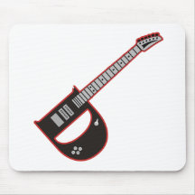 Guitar D Mouse Pads
