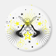 Guitar Design Magnets