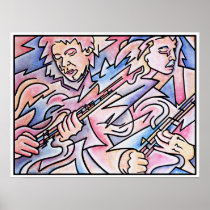 Guitar Duel Print
