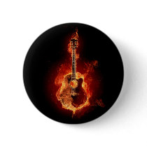 Guitar Flames Pins