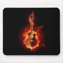Guitar Flames Mousemat