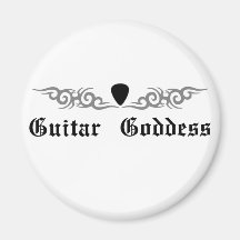 Guitar Goddess Tribal Fridge Magnet