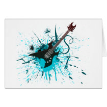 Guitar Graffiti - Emo Rock Music Band Alternative Cards