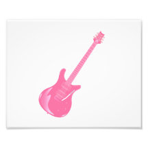 guitar graphic light pink solid photograph