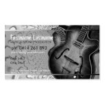GUITAR Grey Black Music Business card