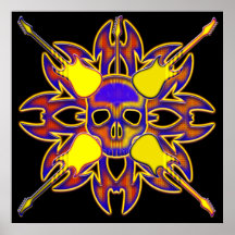 GUITAR HEAD POSTER