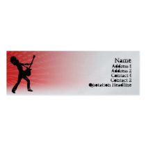 Guitar Jam  - Skinny business cards