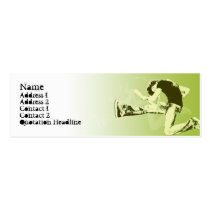 Guitar Jump  - Skinny business cards