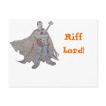 Guitar legend wearing a cape postcards