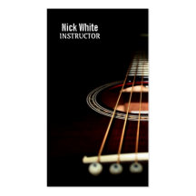 Guitar Lesson, Music , Instructor Business Cards