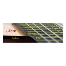 Guitar Music Teacher Business Card Template