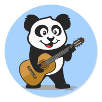 Guitar Panda Sticker