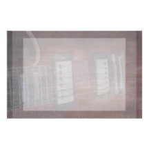 Guitar pickups grunged music faded personalized stationery