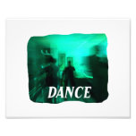 Guitar Player and Dancers Zoomed Aqua DANCE Photograph