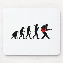 Guitar player evolution mousepad