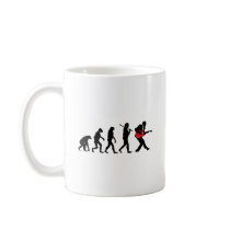 Guitar player evolution mug