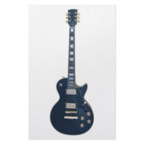 Guitar player stationery paper
