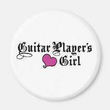 Guitar Player's Girl Magnet