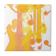GUITAR-POP TUNES CERAMIC TILES