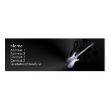 Guitar Profile Card Business Card Templates