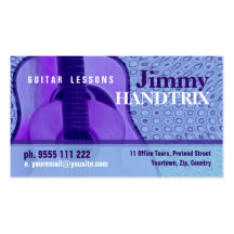 GUITAR "PurpleBlue" Business card