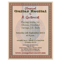 Guitar recital or concert flyer