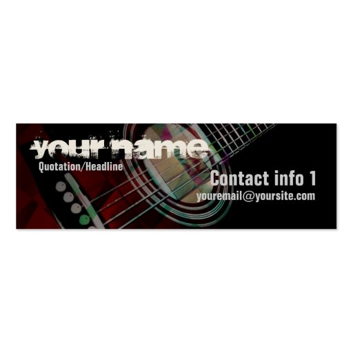 GUITAR "Redtrax" Small Business card