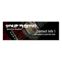 GUITAR "Redtrax" Small Business card