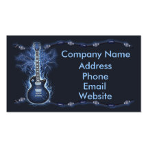 Guitar rocker business card