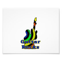 guitar rocks muted colors photo