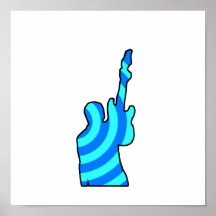 guitar rocks two blues holding up electric print