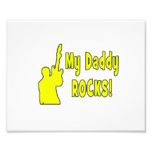 guitar rocks yellow holding up electric daddy rock photo art