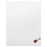 Guitar Semi Hollow Simple Burgundy Graphic letterhead