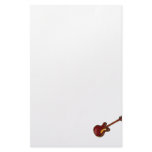 Guitar Semi Hollow Simple Burgundy Graphic stationery